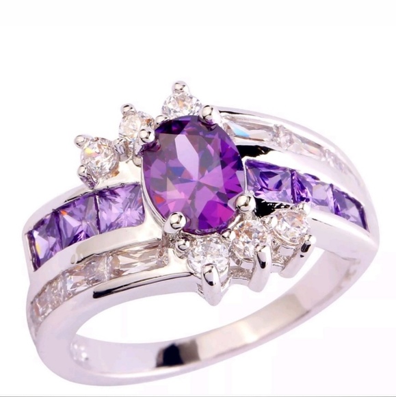 Jewelry - Brand new! Amethyst & Topaz Ring